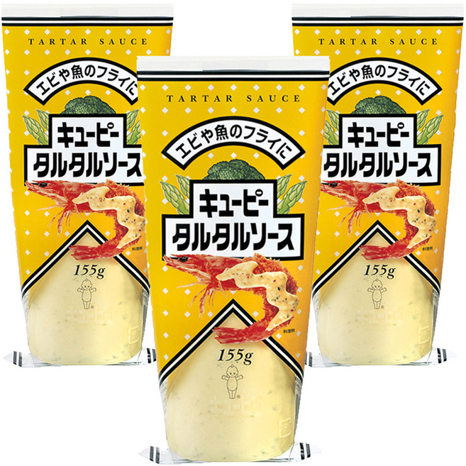KEWPIE 塔塔醬, 155g, 3個
