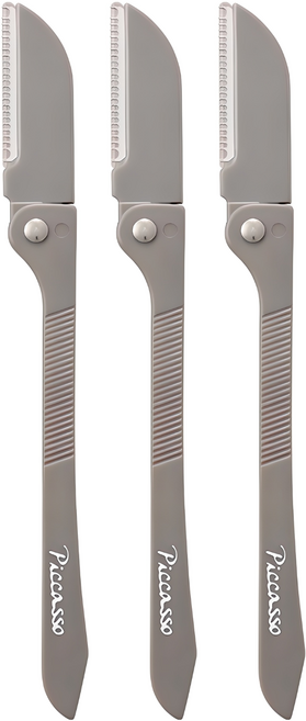 피카소 눈썹칼, 그레이, 3개