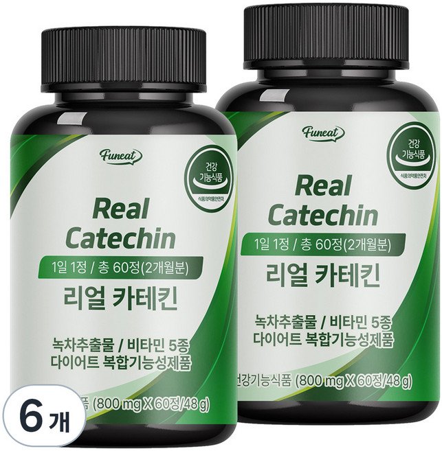 Funeat 兒茶素錠, 60顆, 6罐