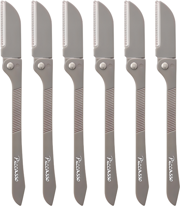 피카소 눈썹칼, 그레이, 6개