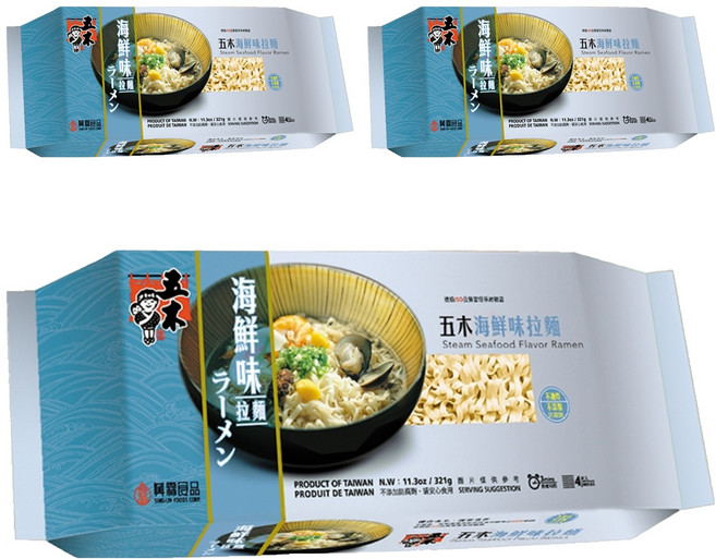 五木 海鮮味拉麵, 321g, 3包