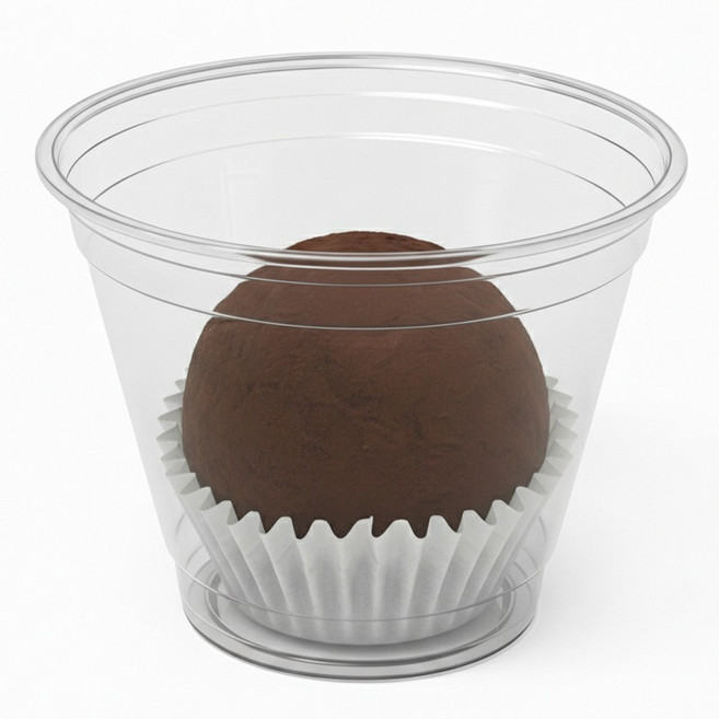 투명 일회용 디저트컵 270ml 9.2 x 5.5 x 7.4 cm, 50개입, 1개