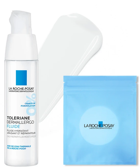 라로슈포제 똘러리앙 덤알레르고 플루이드 + 화장솜 30p 세트, 1개, 40ml - 쿠팡