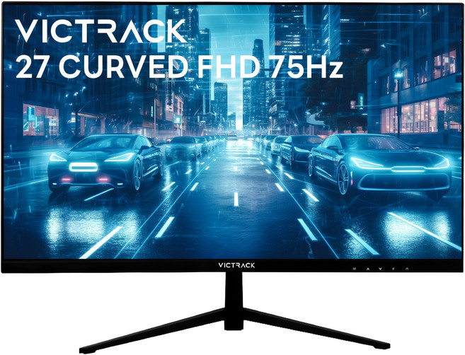 빅트랙 FHD 리얼 75Hz 커브드 게이밍 모니터 블랙, 68.58cm, 27CM7501(무결점)