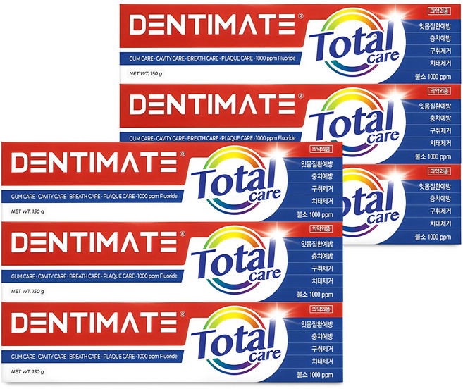 크리오 덴티메이트 뉴토탈케어 치약, 150g, 6개