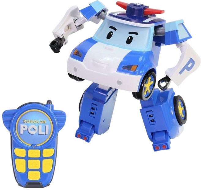 ROI TOYS POLI 波力救援小英雄 10吋變形遙控波力, Blue, 1個