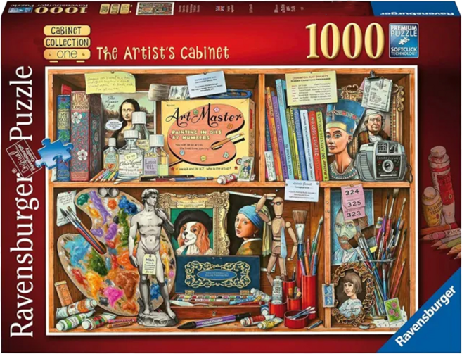 Ravensburger 維寶 藝術家的壁櫃拼圖, 1000片, 藝術家的壁櫃, 1盒