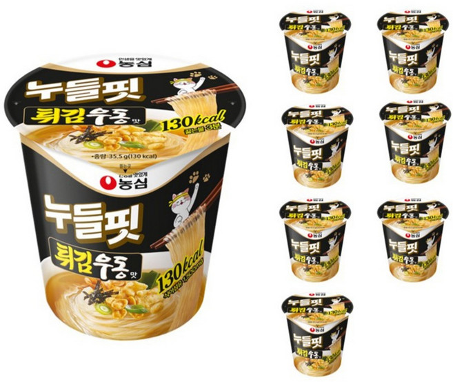 누들핏 튀김우동맛 35.5g, 8개