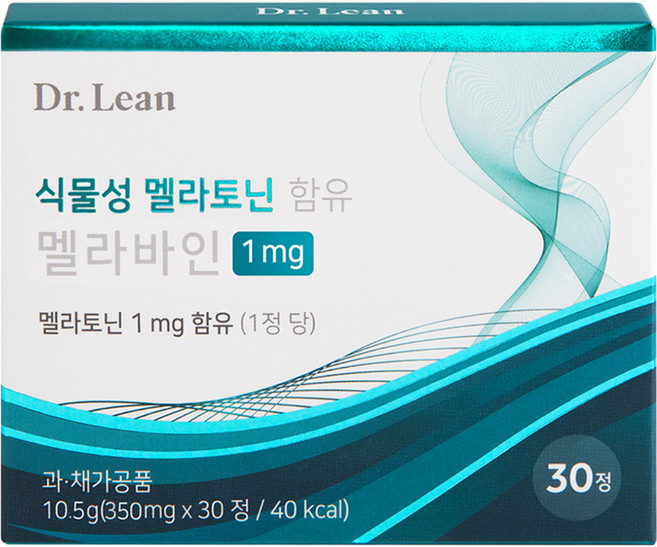 닥터린 식물성 멜라토닌 함유 멜라바인, 30정, 10.5g, 1개