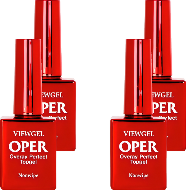 뷰젤 오팔 오버레이 오빠 탑 젤, 10ml, 4개