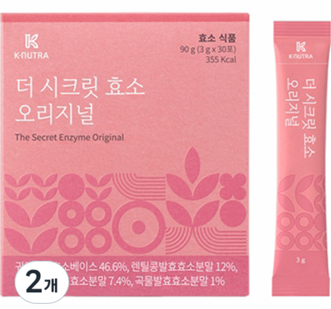 케이뉴트라 더 시크릿 효소 오리지널 30p, 30g, 2개