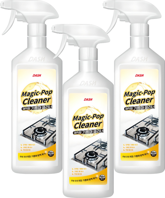 DASH 매직팝 기름때 클리너, 750ml, 3개