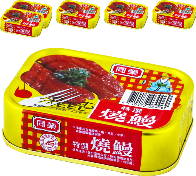 同榮 特選燒鰻罐頭, 100g, 6罐