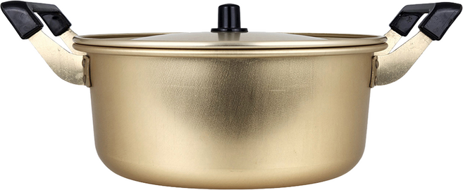 PIATTO 經濟實惠雙耳黃金鍋, 1個, 黃色, 24cm