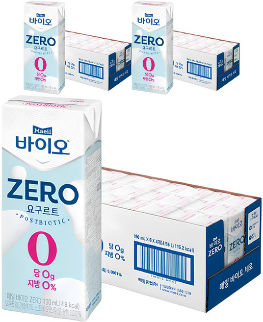 매일바이오 ZERO 요구르트, 190ml, 72개