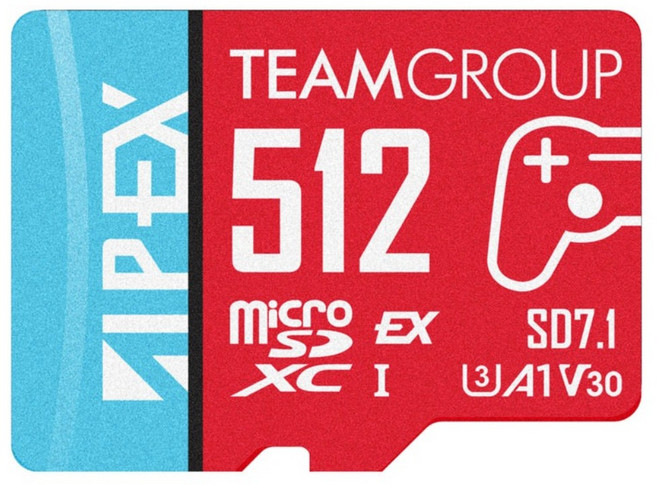 TEAMGROUP 十銓 APEX SD7.1 MicroSD Express 超高速記憶卡 Switch 2專用 + 終身保固, 512GB, 1個