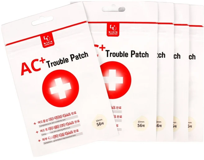 더블유피부연구소 AC플러스 패치, 56개입, 5개 - 쿠팡