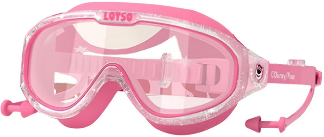 Disney 迪士尼 兒童款 泳鏡, 1個, 草莓熊 粉色