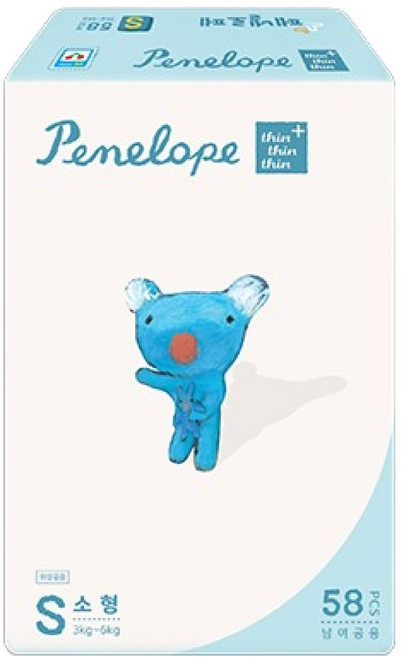 페넬로페 씬씬씬 플러스 밴드기저귀 공용, 2단계, 58매
