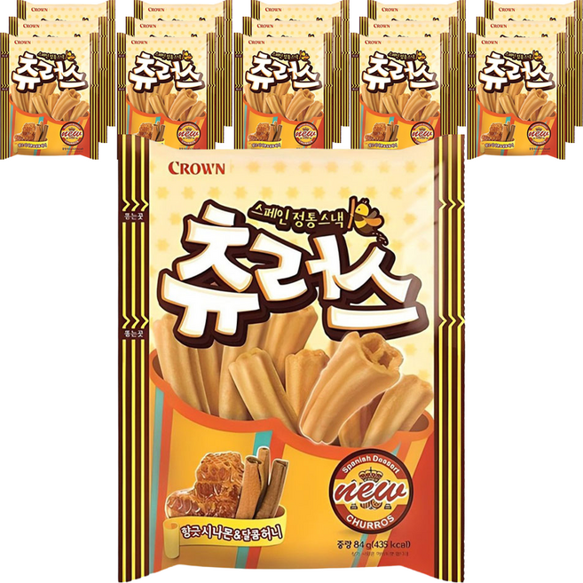 크라운 츄러스, 84g, 16개