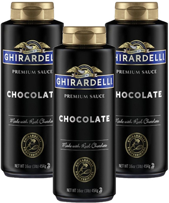 기라델리 초코렛맛 프리미엄 소스, 454g, 3개