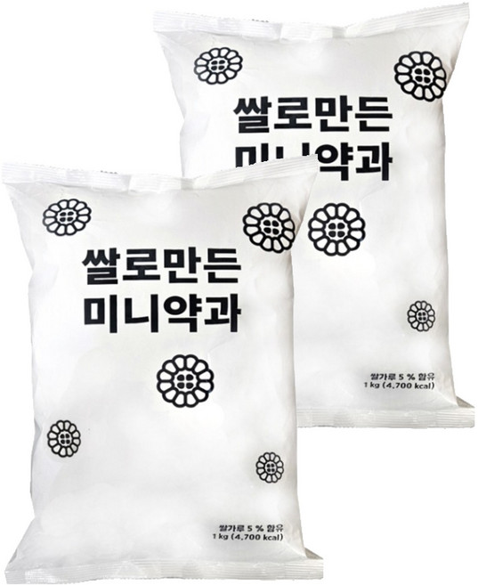 쌀로 만든 미니약과, 1kg, 2개