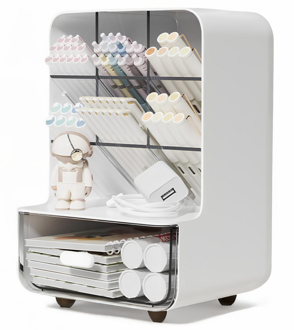 쿠말 데스크 오거나이저, 퓨어화이트, 1개