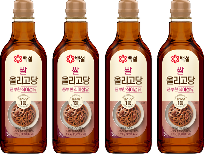 백설 쌀 올리고당, 1.2kg, 4개