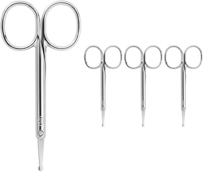 777 고급 눈썹가위, 실버, 4개