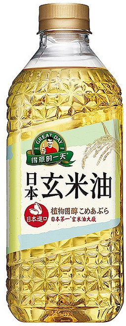 得意的一天 日本玄米油 油質穩定 含植物固醇, 1.58L, 1瓶