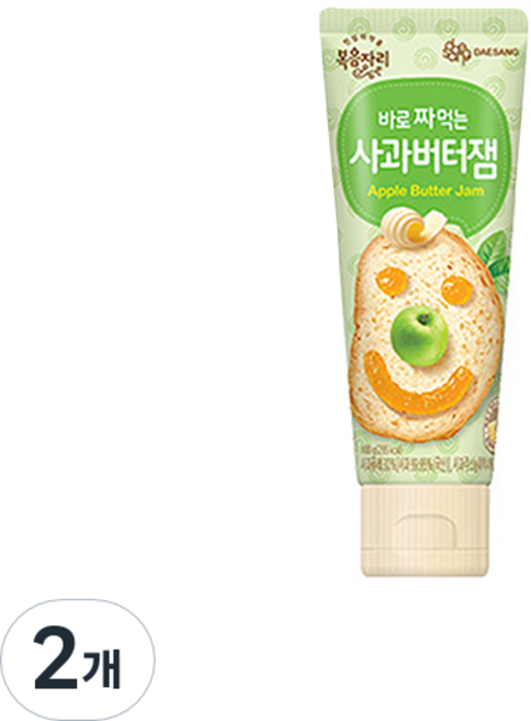 복음자리 바로 짜먹는 사과버터잼, 100g, 2개