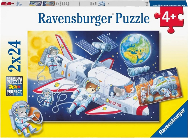 Ravensburger 維寶 動物外太空拼圖, 48片, Multicolor, 1盒