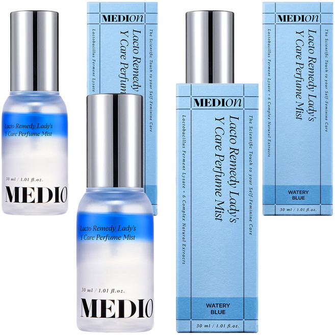 MEDIon 益生菌調理女性私密護理香水噴霧 水藍款, 3瓶, 30ml