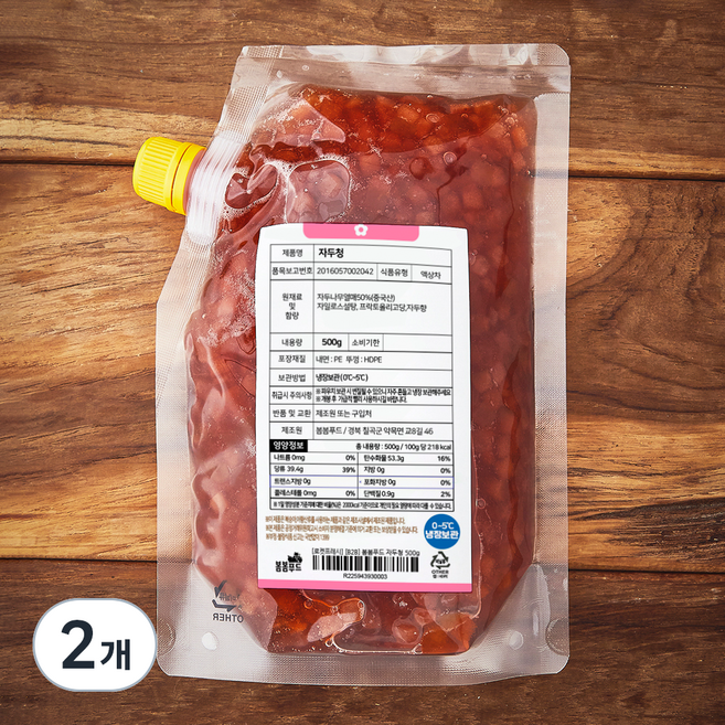 봄봄푸드 자두청, 500g, 2개