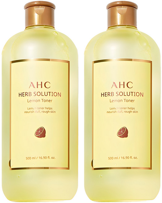 AHC 草本解決方案檸檬化妝水, 500ml, 2個