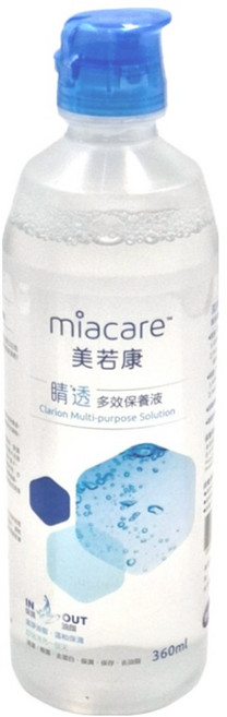 miacare 美若康 多效隱形眼鏡保養液, 360ml, 1瓶