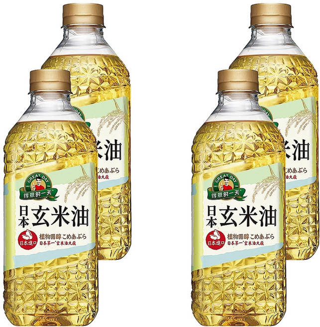 得意的一天 日本玄米油, 1.58L, 4瓶