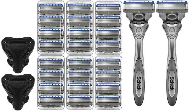 쉬크 하이드로5 스킨 프로텍트 멀티 기획팩, 핸들 + 날 13p + 커버, 2세트