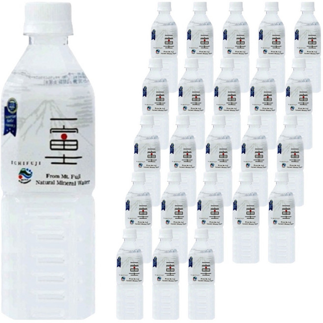이찌후지 미네랄 알카리 천연빙하 깨끗한물, 500ml, 24개