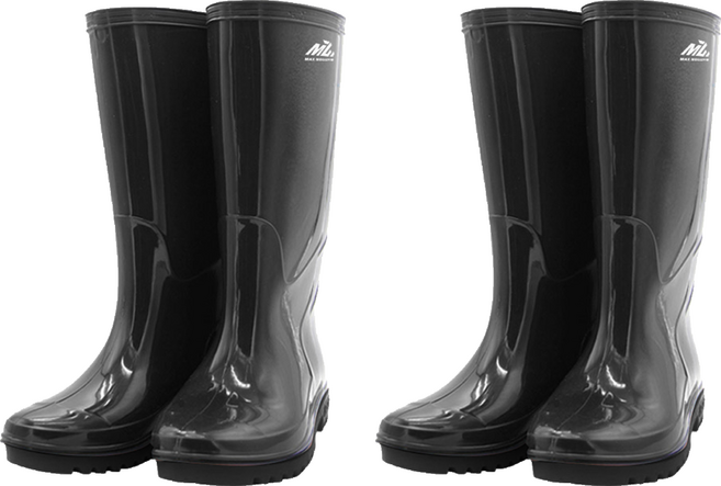 디펜즈만 프리미엄 고무장화, 블랙, 2개