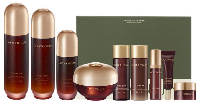 초공진 영안 기초화장품 4종 세트, 1세트