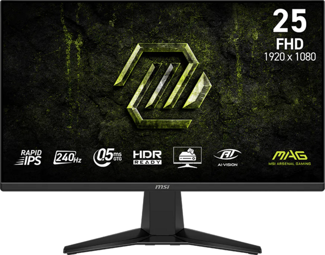 msi 微星 FHD 25型電競螢幕 240Hz/0.5ms/HDR Ready, 24.5吋, MAG 255F X24