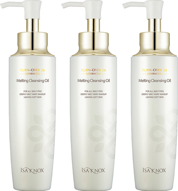 ISA KNOX 伊莎諾絲 Turnover 28 進階融解卸妝油, 180ml, 3個