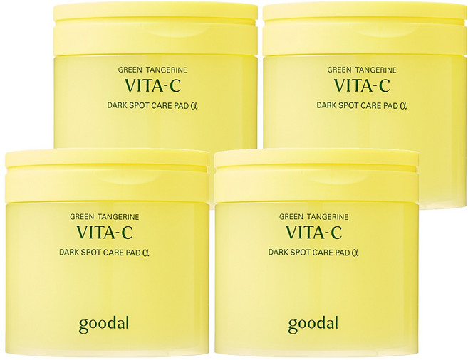 goodal 青橘維他命C淡斑護理棉片 Alpha 160ml, 70枚入, 4個