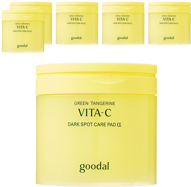 goodal 青橘維他命C淡斑護理棉片 Alpha 160ml, 70枚入, 6個
