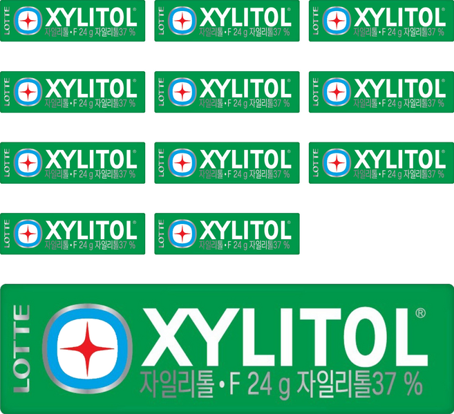 롯데자일리톨 에프, 24g, 12개