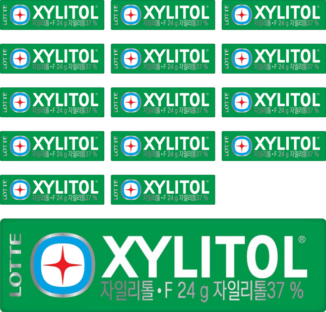 롯데자일리톨 F, 24g, 15개