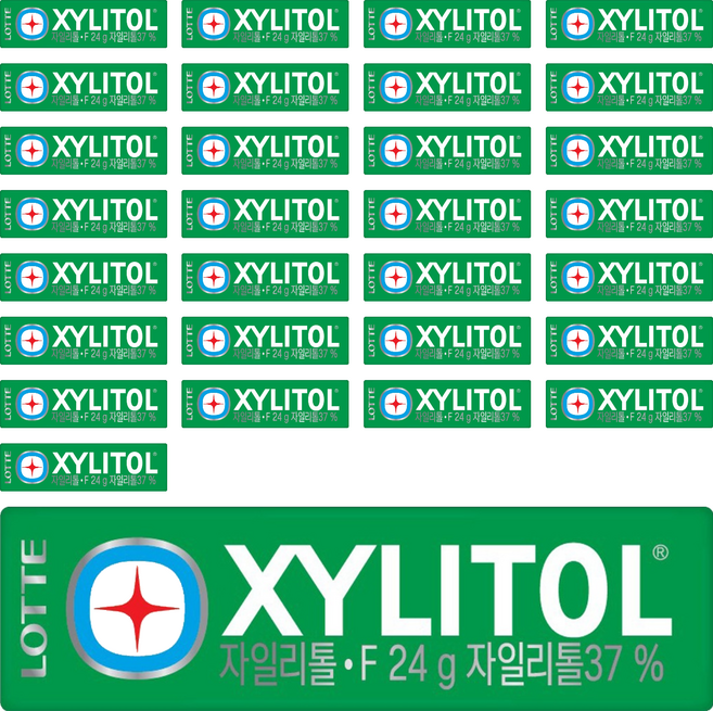 롯데자일리톨 에프, 24g, 30개