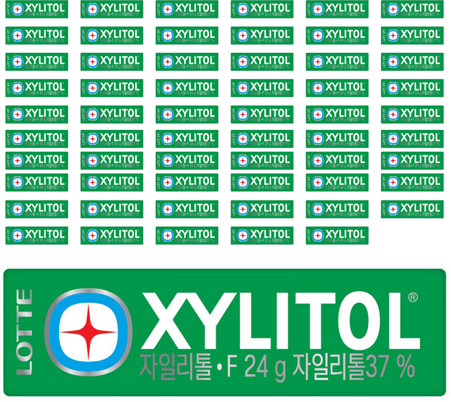 롯데자일리톨 에프, 24g, 60개