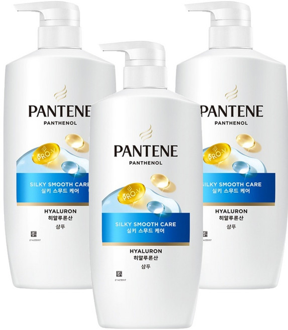 PANTENE 潘婷 絲滑柔順修護洗髮乳, 750ml, 3個